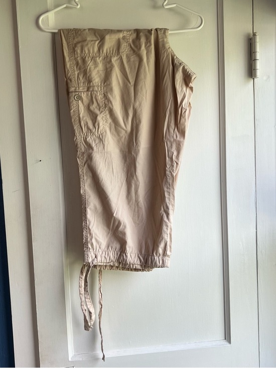 LOFT Pants - LOFT beige utility pull-on pants